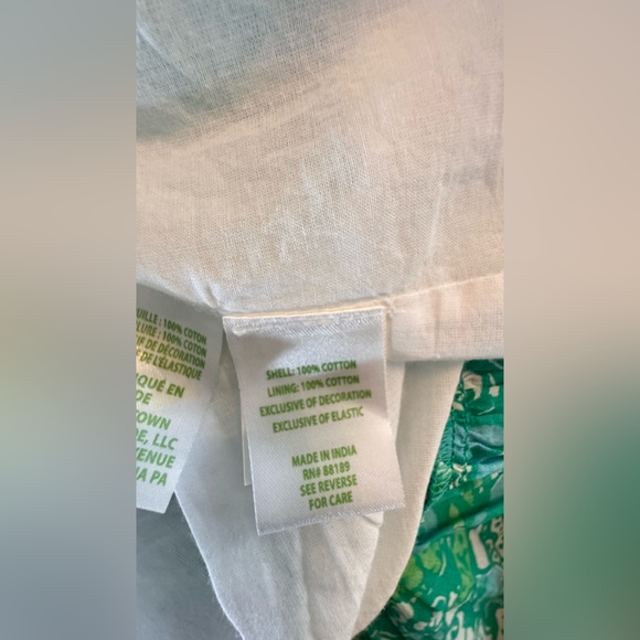 Lilly Pulitzer Pollie Cotton Midi Dress in Botanical Green Safari Print. - Picture 11 of 13